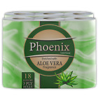 Phoenix Soft Aloe Vera Fragranced Luxury Toilet Rolls Quilted White 3 Ply