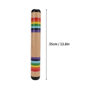 Wooden Rain Stick Maker Rainfall Rattle Tube Shaker Baby Toy Orff Percussion - Picture 1 of 12