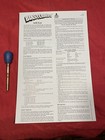 ATARI Blasteroids Upright Arcade Back Door Sheet New.