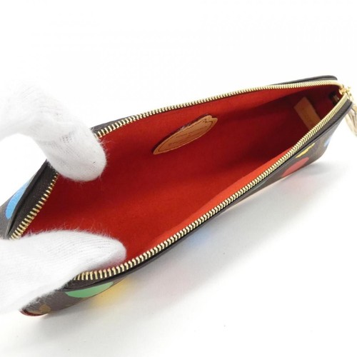 LOUIS VUITTON（LV） Louis Vuitton Truth Elisabeth astuccio portamatite a pois dipinto GI0886 tela rivestita