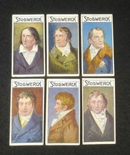 6 Pictures, Series: Heroes of the Spirit. Group 525. Stollwerck collectibles: