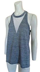 Athleta Top Shirt Running Athletic Yoga Training Gym Women's Size M Gray EUC - Picture 1 of 7