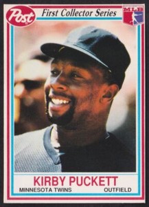 1990 Post Cereal #3 Kirby Puckett Minnesota Twins