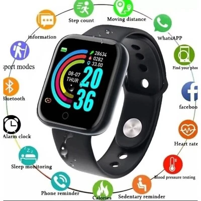 2023 SMARTWATCH SmartBand per  ANDROID DONNA UOMO notifiche APP FITNESS NUOVO - Immagine 1 di 4