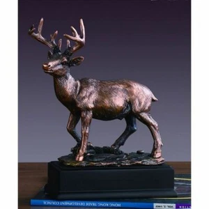 Schatz der Natur Weißschwanz Hirsch Statue, Bronze, Harz, 8,5" x 7" - Bild 1 von 1