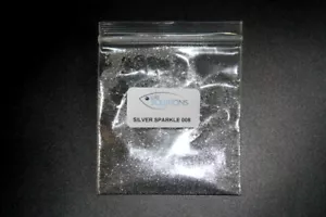 Silver Sparkle Glitter 008 resistente al calore e ai solventi glitter di alta qualità 10 grm - Foto 1 di 1