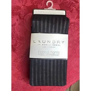 Neu 2 Paar Laundry by Shelli Segal Damen-Strumpfhosen aus Mikrofaser schwarz Jacquar - Bild 1 von 6