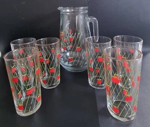 Italian Vintage Covetro Lemonade Pitcher And Six Tumblers. - Picture 1 of 3