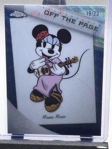 2023 TOPPS DISNEY CHROME 100 MINNIE MOUSE OTP-7 BLUE “19/23” - Picture 1 of 2