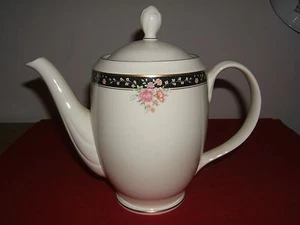 Pfaltzgraff American Bone China "Midnight Bouquet" Teapot (NWOT) - Picture 1 of 9