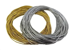 Elasticated Gold & Silver menu loops  packs of 10 - Picture 1 of 1