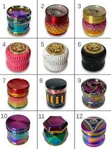 GRINDER MODELS 48 TYPES Metal Magnetic Shark Teeth Grinder Herb Shredder (UK) - Foto 1 di 322