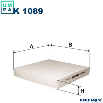 FILTER CABIN AIR K 1089 FOR RENAULT LAGUNA/II/Grandtour/Sport/Tourer/Nevada 1.8L - Image 1 of 4