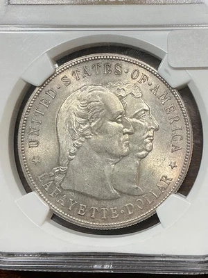 NGC MS62 1900 LAFAYETTE COMMEMORATIVE DOLLAR NICE LUSTER - Image 1 of 3