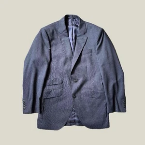Hackett - Herren Marine Wolle Punkte Anzug Blazer Jacke - 38R - Bild 1 von 10