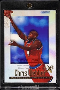 1996-97 E-X2000 80 Chris Webber Credentials 491/499 Washington Bullets - Picture 1 of 2