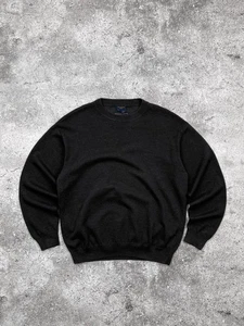 Louis Vuitton Men's Uniform Charcoal Wool Knit Crew Neck Pullover Sweater Medium - Picture 1 of 5