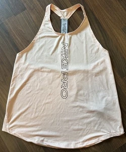 Nike Pro Dri- Fit Sport Top Lachsfarben Größe M Weit ausgeschnitten an Achseln - Bild 1 von 5