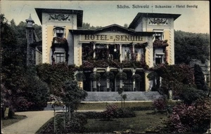 Ak Bad Schandau Sächsische Schweiz, Hotel Sendig - 3872390 - Picture 1 of 2