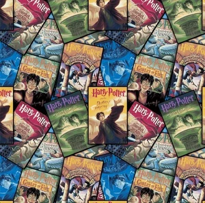Copertina libro Harry Potter tessuto 100% cotone BTY da cortile - Foto 1 di 1
