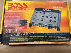 boss audio system BX55 2way/3way electronic crossover + remote bass controller  - Picture 1 of 11