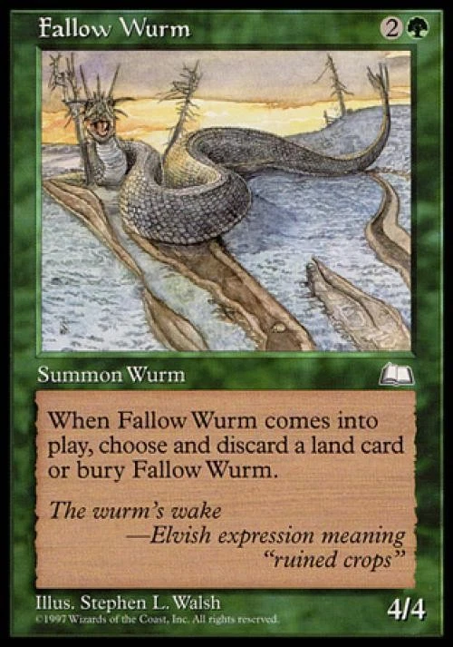 Fallow Wurm - Light Play MTG Weatherlight - Image 1 of 1