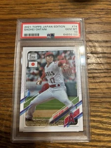 2021 Topps Japan Edition Shohei Ohtani #74 Angels PSA Gem Mint 10 Graded - Bild 1 von 3