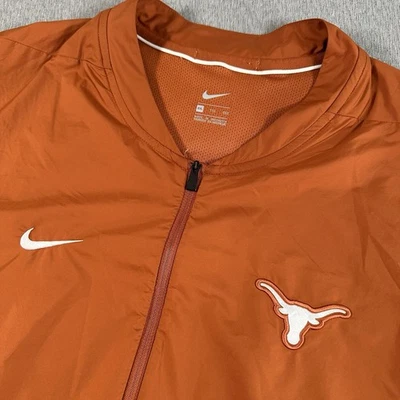 Texas Longhorns Nike Jacket Men 2XL 1/4 Zip Pullover Blade Collar Windbreaker - Image 1 of 4