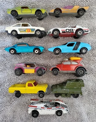 Vintage Matchbox Superfast & Rola-Matics Lot! Firebird! Goodyear Black Widow! - Image 1 of 4