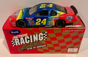 1998 Jeff Gordon & Rick Hendrick Dupont 2x Dual Signed Auto 1/24 Diecast Car COA - Picture 1 of 3