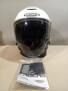 Casco jet Caberg Flyon blanco metalizado - talla XL. #11. - Imagen 1 de 8