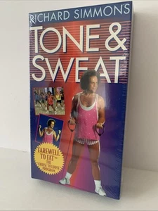 Richard Simmons TONE and SWEAT VHS Workout 1994 SEALED - Picture 1 of 4