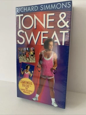 Richard Simmons TONE and SWEAT VHS Workout 1994 SEALED - Image 1 of 4
