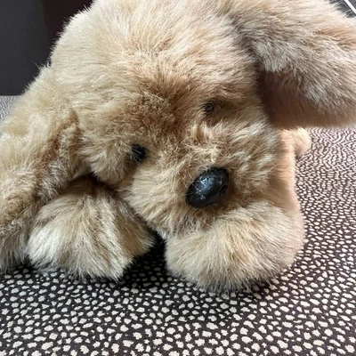VTG 1985 80s Gund Muttsy Floppy Tan Lab Puppy Dog Stuffed Animal Plush-Heart Tag - Image 1 of 4