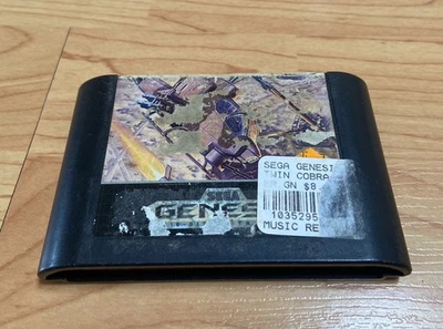 Cartucho Twin Cobra (Sega Genesis, 1991) solo auténtico Foto 1 de 4