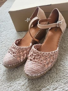 Heine Damen Schuh Keilabsatz in Rose Gr.39 Neu/ Keil Espadrilles - Bild 1 von 13