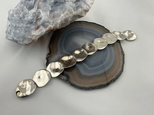 ESPO JOSEPH ESPOSITO STERLING 925 DISC MAGNETIC CLASP 8” BRACELET (T684) - Picture 1 of 6