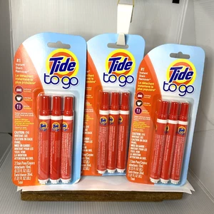 Lot Of 3 Packs -Tide To Go Instant Stain Remover Pen 9 Pen’s Total 30 ml New - Picture 1 of 16