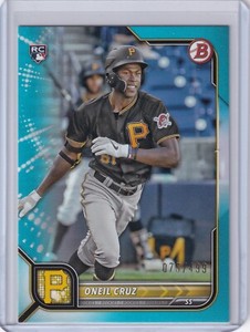O'Neil Cruz 2022 Bowman Sky Blue Border #51, 075/499