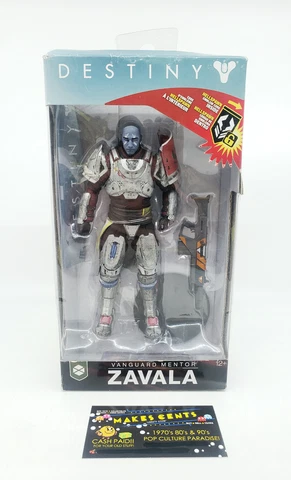 McFarlane Toys Destiny Vanguard Mentor Zavala 6” Figure -  NEW - Package Wear Cover
