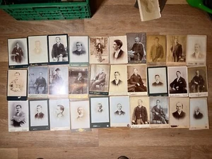 Joblot Bundle X 30 Men/Gentlemen CDV Cabinet Photographs Late 1800s - Picture 1 of 12