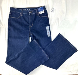 Old Navy Flare High-Rise Dark Denim Jeans Stretch Cotton Women's Size 10 - Picture 1 of 10