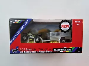 BRITAINS ATV QUAD BIKE & TRAILER PLAYSET 1/32 SCALE - Picture 1 of 2