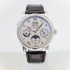 A. Lange & Sohne Langematik Perpetual Platinum Gray Dial Men Watch 310.025E - Picture 1 of 6