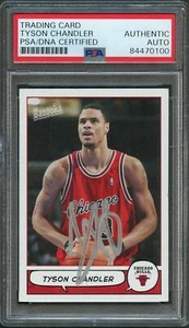 Tarjeta firmada por Tyson Chandler Bazooka #162 2004-05 automática losa PSA - Imagen 1 de 2
