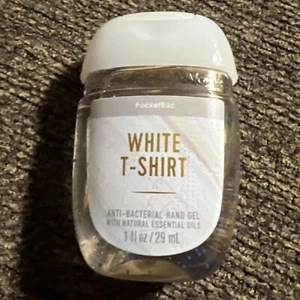 BATH & BODY WORKS POCKETBAC ANTI-BACTERIAL HAND GEL 1 OZ. WHITE TSHIRT - Picture 1 of 2