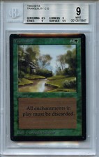 MTG Beta Tranquility BGS 9.0 (9)  Mint Card Magic Amricons 5447
