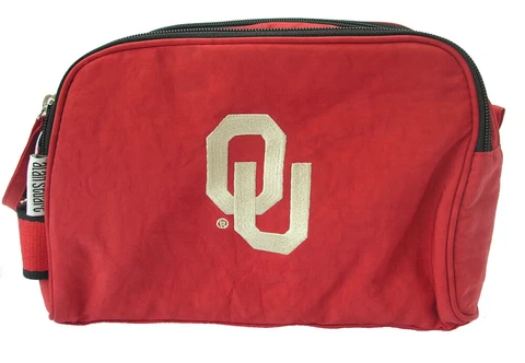 Oklahoma Sooner Canvas Dopp Kit Bag 9" x 4" x 7" Cover
