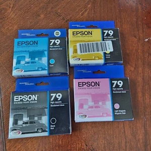 Genuine Epson 4 Pack 79 ink for Epson Stylus Photo1400/ Artisan 1430 sealed - Picture 1 of 6