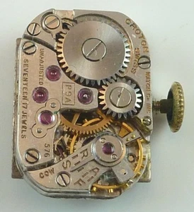 Movimiento Reloj Pulsera Mecánico Croton Vintage - Calibre P9A - Piezas/Reparación - Imagen 1 de 4